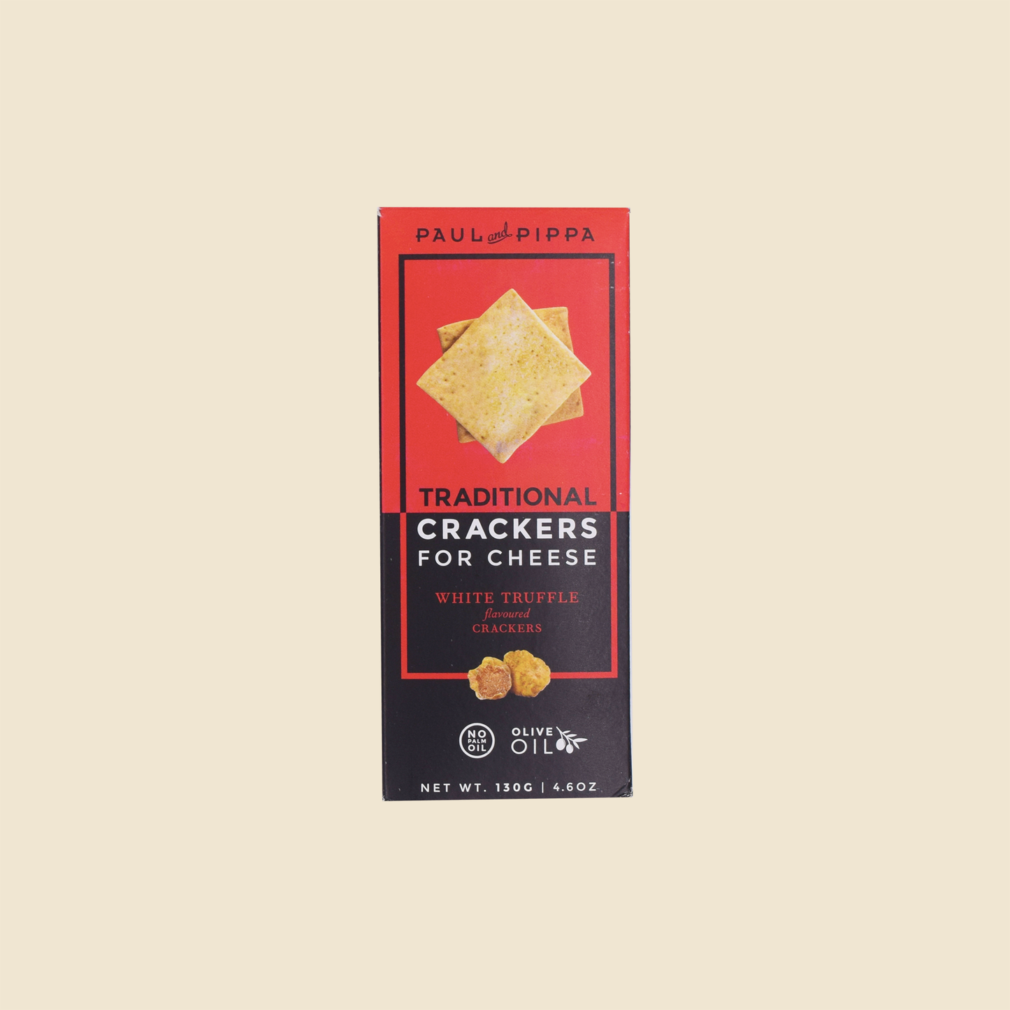 White Truffle Vegan Crackers, Paul & Pippa 130g