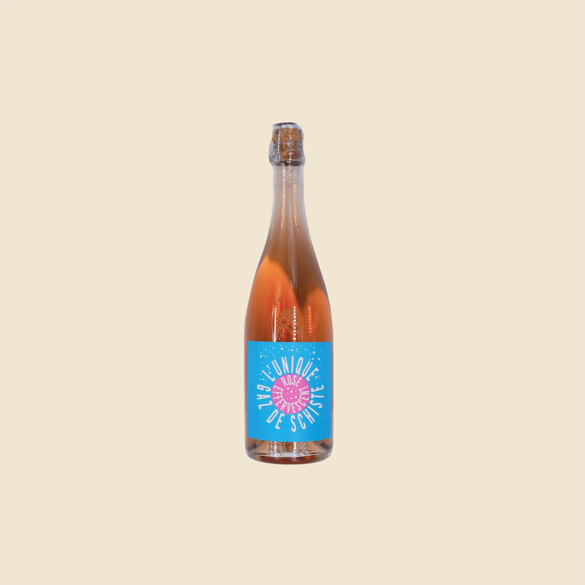 l'Unique Gaz de Schistes, rosé effervescent 75cl 
